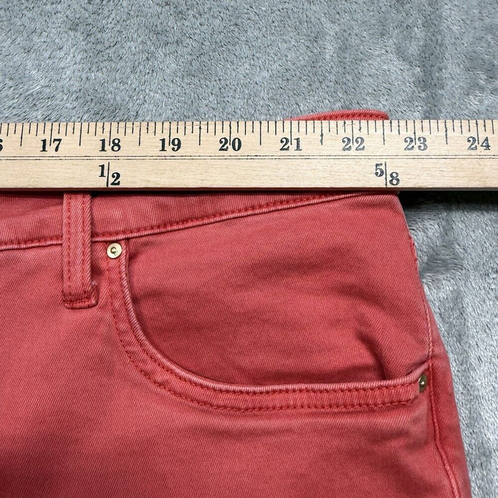 Kut from the Kloth Jeans Womens 22W Orange Reese Fab Ab Ankle Straight Distress - Picture 5 of 9